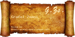 Grafel Zseni névjegykártya
